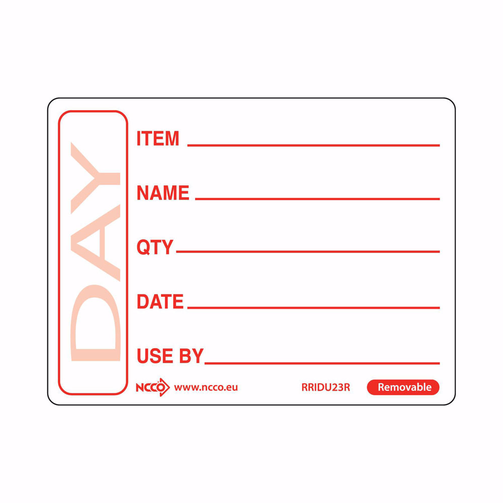 Roll Shelf Life Labels (DDCL)